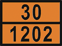 Знак "Опасный груз" 30-1202 (Дизельное топливо) рельефный
