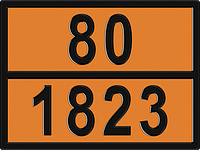 Знак Опасный груз 80-1823 400х300 мм (натрия гидроксид твердый)