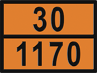 Знак Опасный груз 30-1170 400х300 мм (этанола раствор)