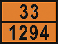 Знак Опасный груз 33-1294 400х300 мм (толуол)