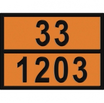Табличка опасный груз 33-1203 400х300мм (Бензин)