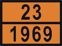 Знак Опасный груз 23-1969 (изобутан) 400х300 мм 