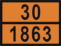 Знак Опасный груз 30-1863 400х300 мм  (Топливо авиационное для турбинных двигателей)