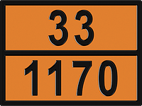 Знак Опасный груз 33-1170 400х300 мм (этанол спирт этиловый)