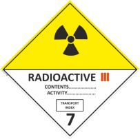 Класс 7. Категория III Радиоактивные вещества