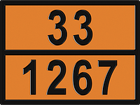 Знак Опасный груз 33-1267 400х300 мм (нефть сырая)